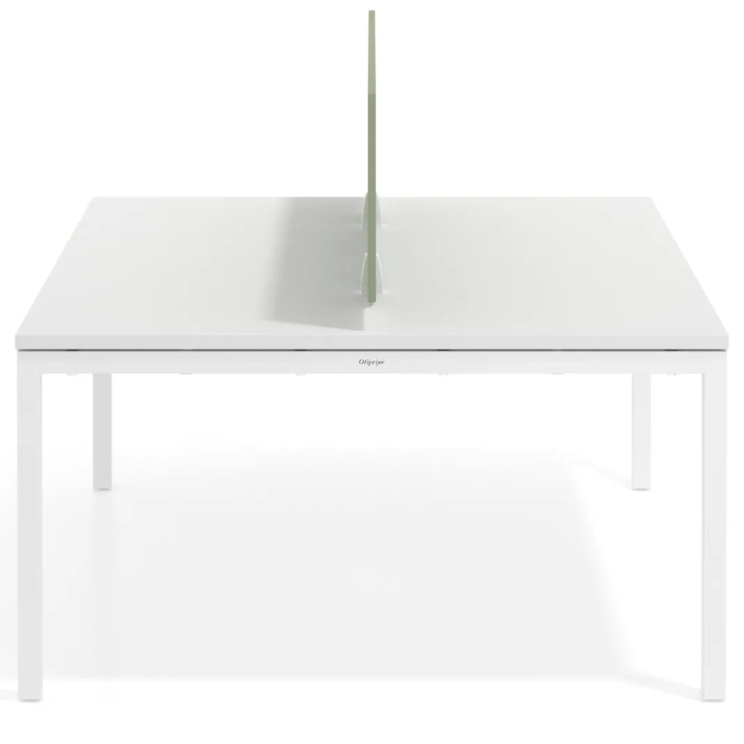 Separador mesa coworking Hover en melamina