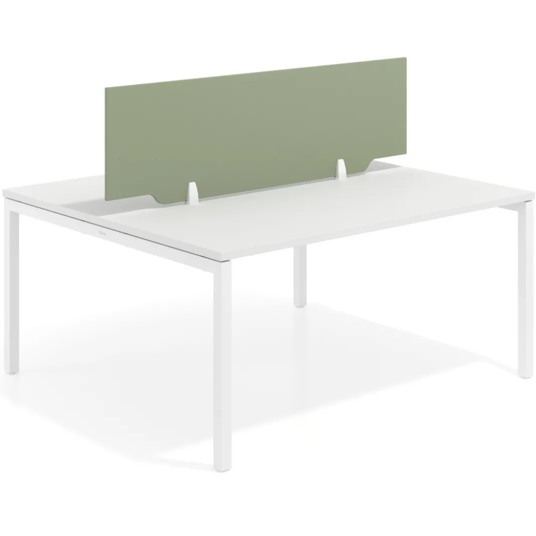 Separador mesa coworking Hover en melamina