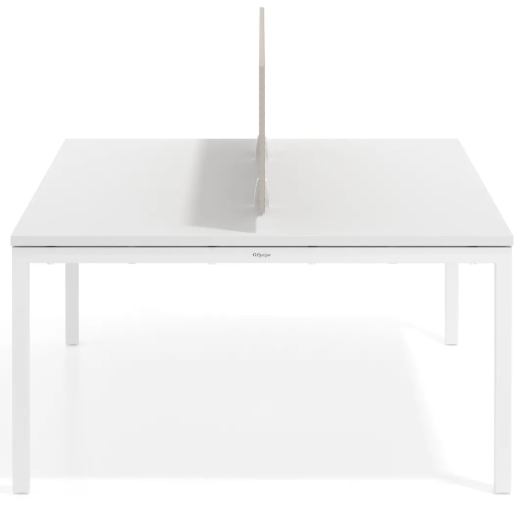 Separador mesa coworking Hover en melamina