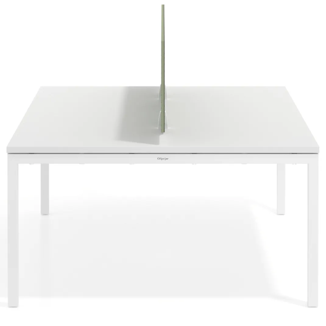 Separador mesa coworking Hover en melamina