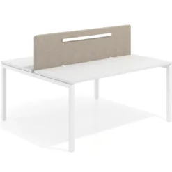 Separador mesa multipuesto Hover tapizado con guia de aluminio