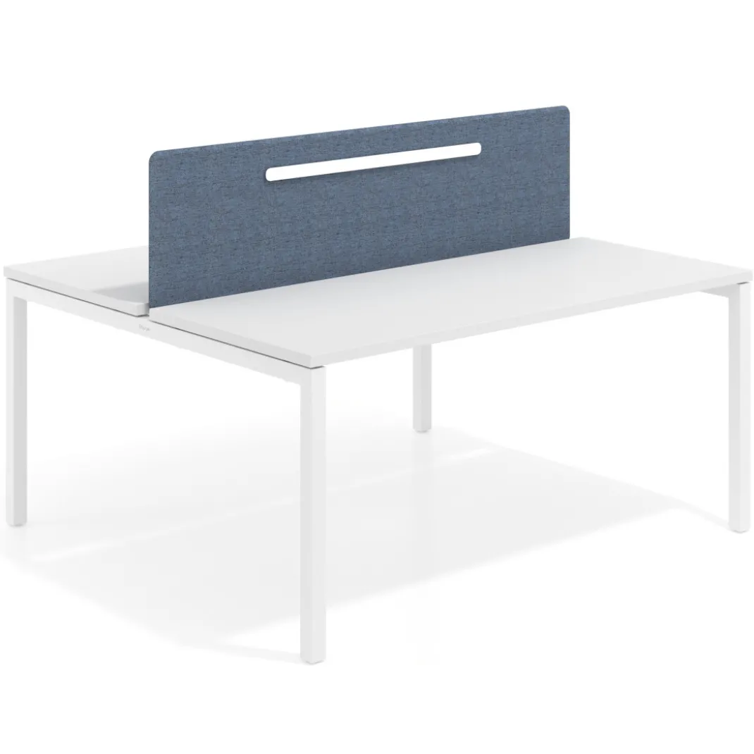 Separador mesa multipuesto Hover tapizado con guia de aluminio