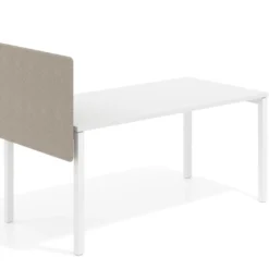 Separador para mesa individual lateral móvil tapizado PET