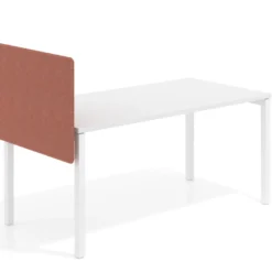 Separador para mesa individual lateral móvil tapizado PET