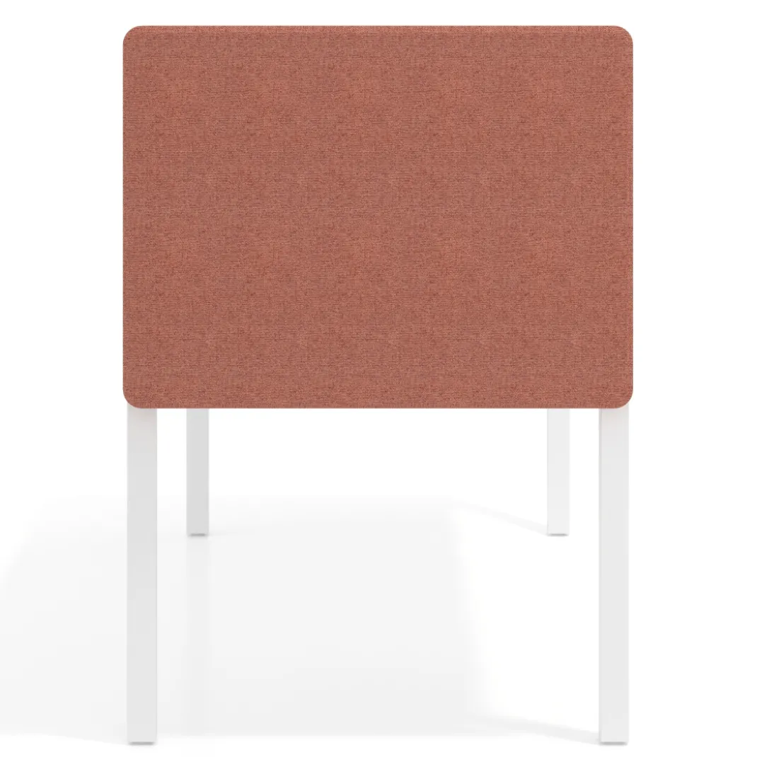 Separador para mesa individual lateral móvil tapizado PET