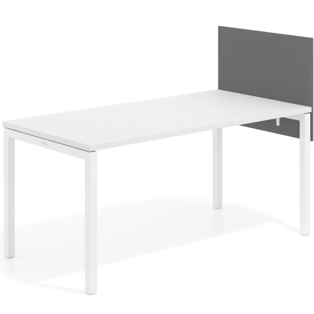 Separador para mesa individual lateral fijo en melamina
