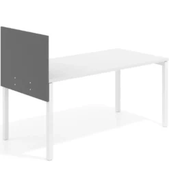 Separador para mesa individual lateral fijo en melamina