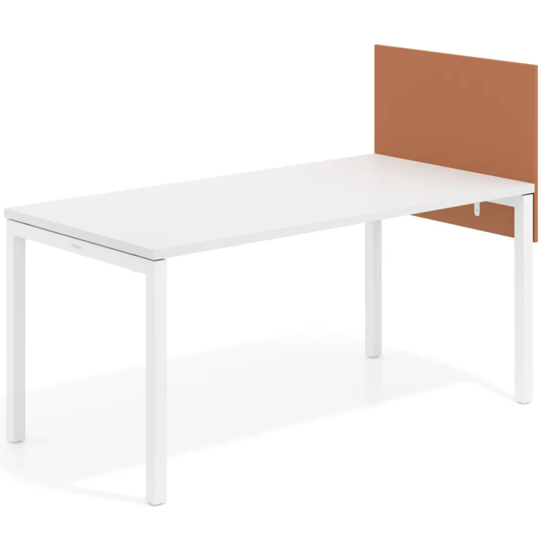 Separador para mesa individual lateral fijo en melamina