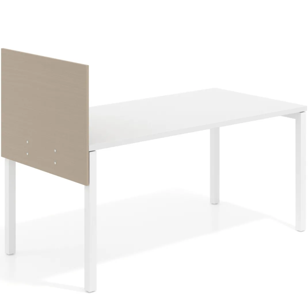 Separador para mesa individual lateral fijo en melamina