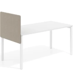 Separador para mesa individual lateral fijo tapizado PET