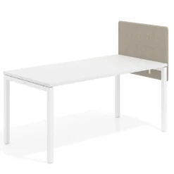 Separador para mesa individual lateral fijo tapizado PET