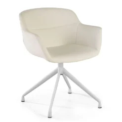 Silla confidente Anne, Giratoria Asiento Ecopiel