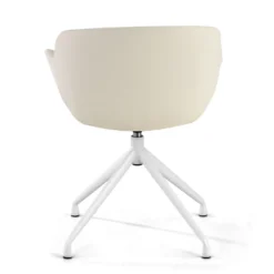 Silla confidente Anne, Giratoria Asiento Ecopiel