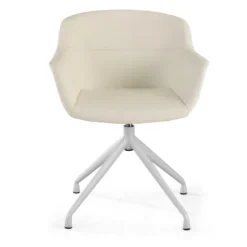 Silla confidente Anne, Giratoria Asiento Ecopiel