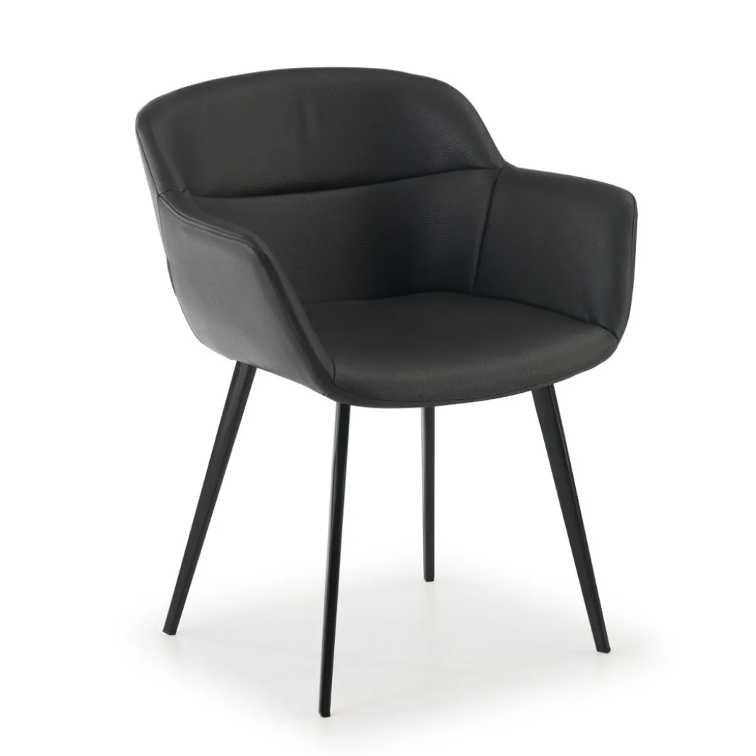 Silla confidente Anne, 4 patas Ecopiel
