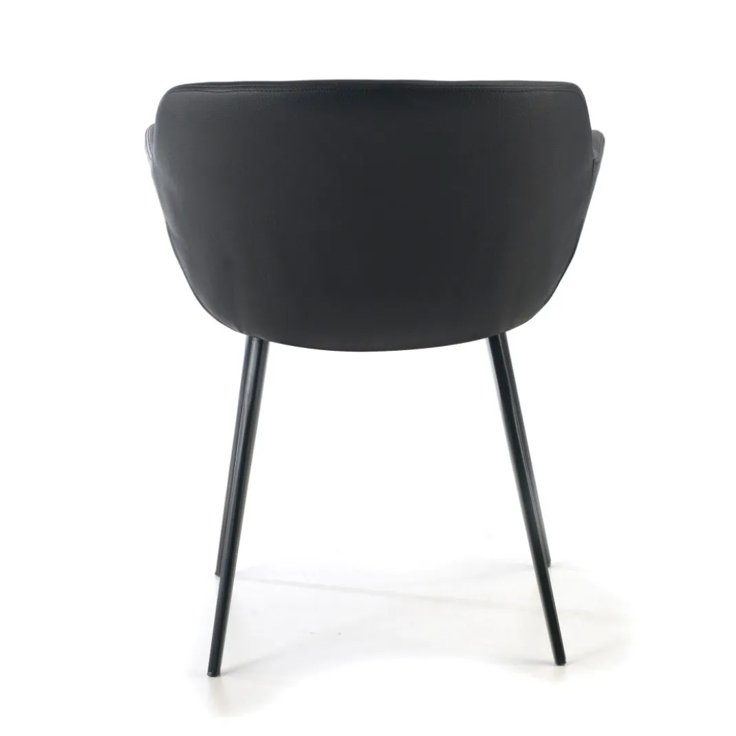 Silla confidente Anne, 4 patas Ecopiel
