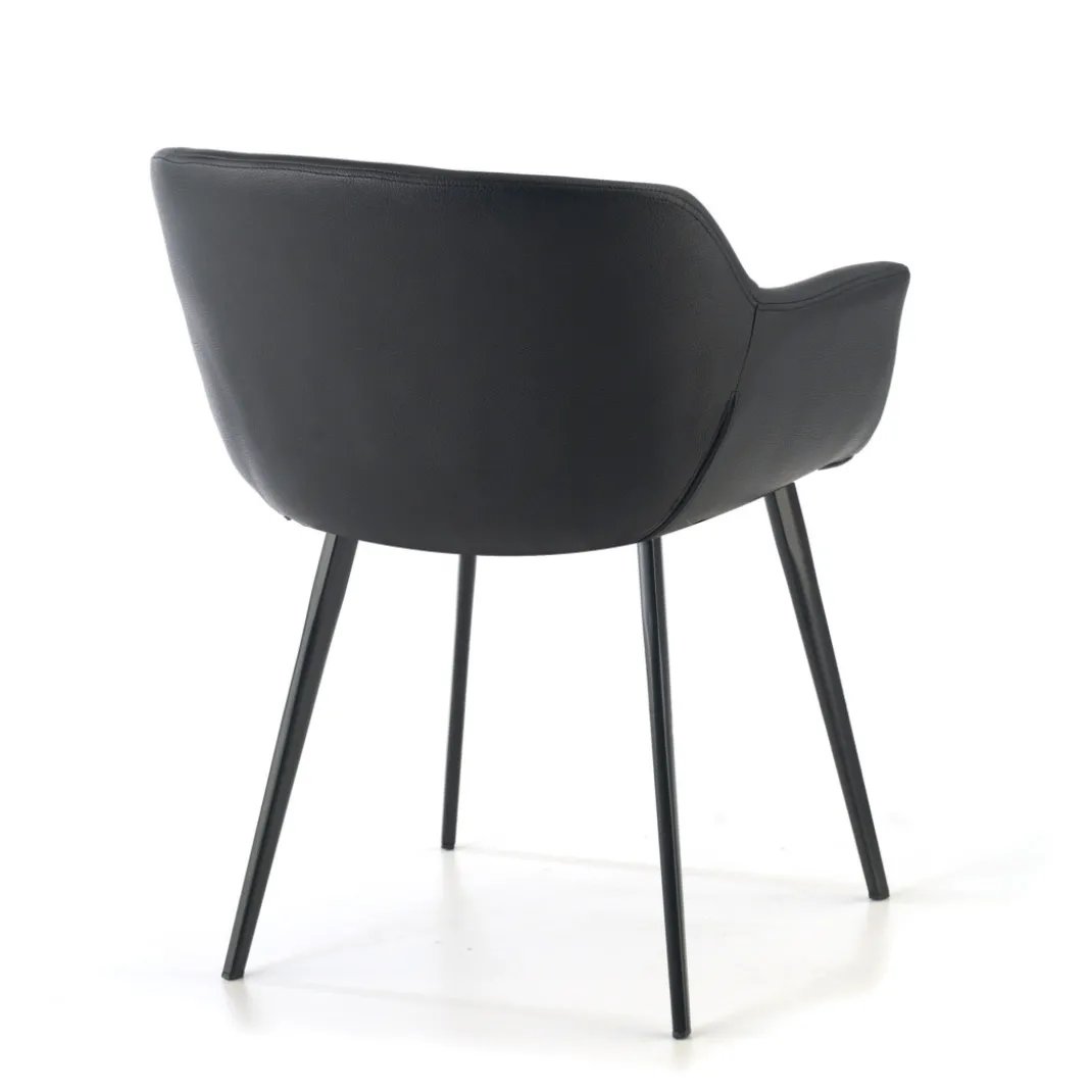 Silla confidente Anne, 4 patas Ecopiel