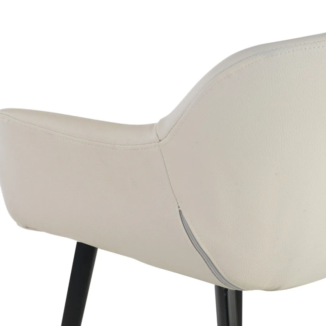 Silla confidente Anne, 4 patas Ecopiel