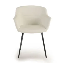 Silla confidente Anne, 4 patas Ecopiel