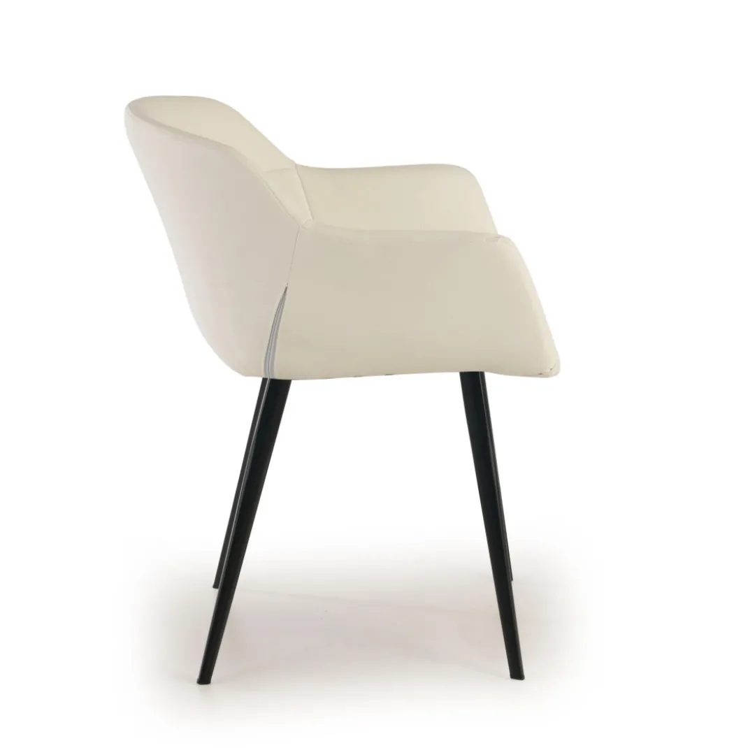 Silla confidente Anne, 4 patas Ecopiel