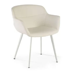 Silla confidente Anne, 4 patas Ecopiel