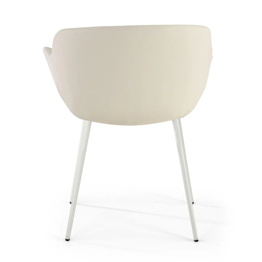 Silla confidente Anne, 4 patas Ecopiel