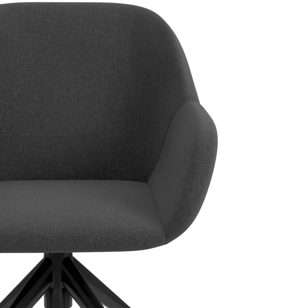 Silla confidente con ruedas moon base de aluminio