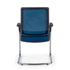 Silla confidente Dante patín, respaldo ergonómico red