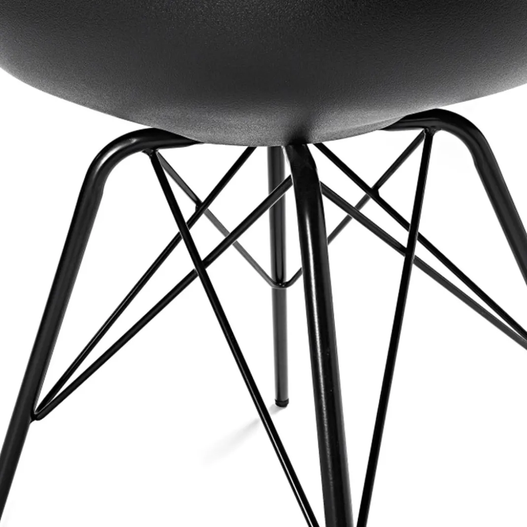 Silla confidente de diseño Nordic, patas de Metal