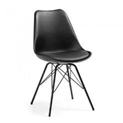 Silla confidente de diseño Nordic, patas de Metal
