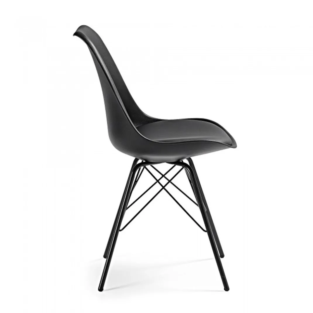 Silla confidente de diseño Nordic, patas de Metal