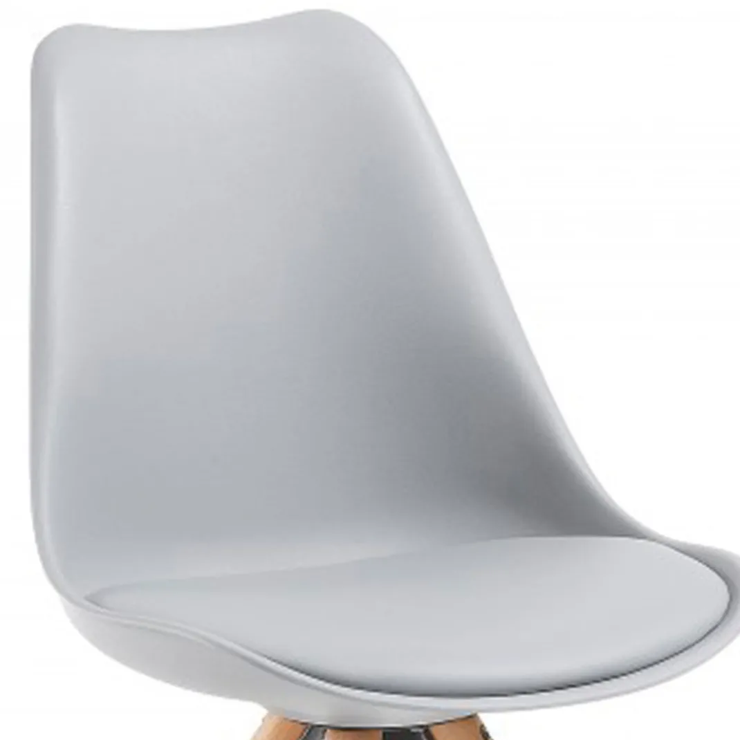 Silla confidente de diseño Nordic, patas de madera