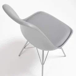Silla confidente de diseño Nordic, patas de Metal