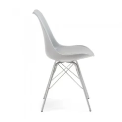 Silla confidente de diseño Nordic, patas de Metal