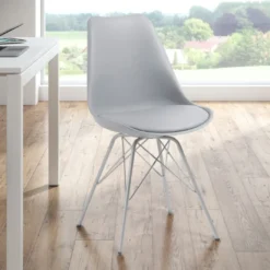 Silla confidente de diseño Nordic, patas de Metal