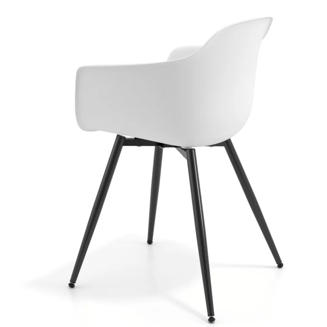 Silla Confidente Elisa, 4 Patas, diseño envolvente