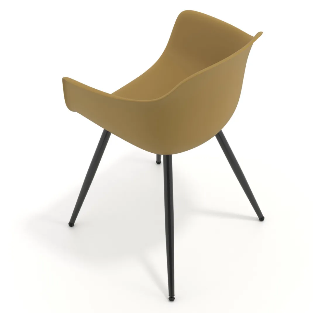 Silla Confidente Elisa, 4 Patas, diseño envolvente