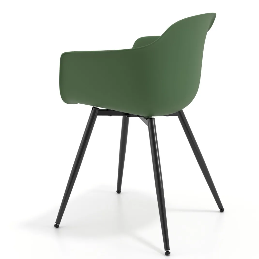 Silla Confidente Elisa, 4 Patas, diseño envolvente