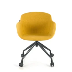 Silla Confidente Ivonne, Giratoria con ruedas, Tapizada