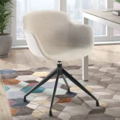 Silla confidente Ivonne Giratoria Asiento Tapizado