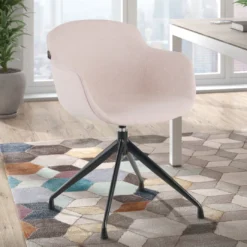 Silla confidente Ivonne Giratoria Asiento Tapizado