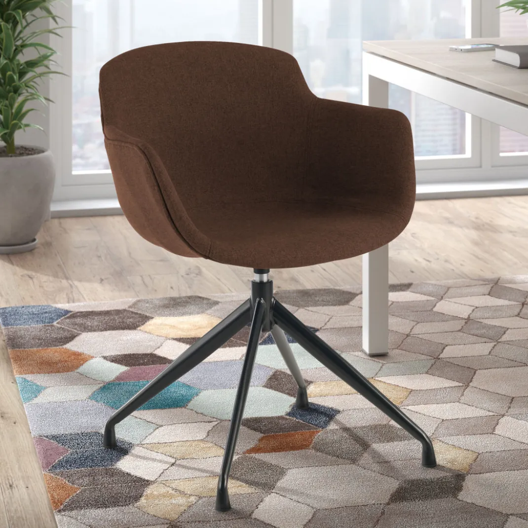 Silla confidente Ivonne Giratoria Asiento Tapizado