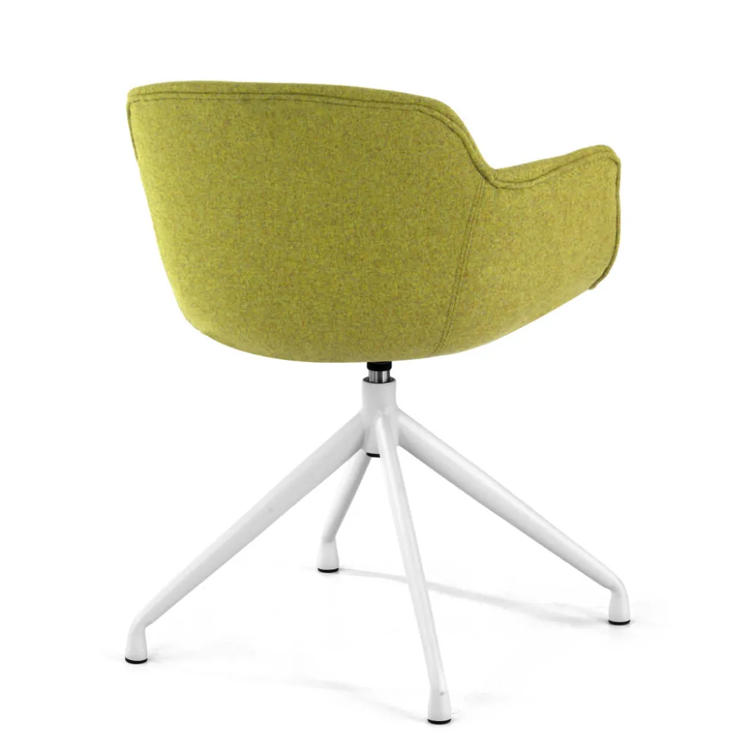 Silla confidente Ivonne Giratoria Asiento Tapizado