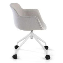 Silla Confidente Ivonne, Giratoria con ruedas, Tapizada
