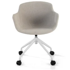 Silla Confidente Ivonne, Giratoria con ruedas, Tapizada