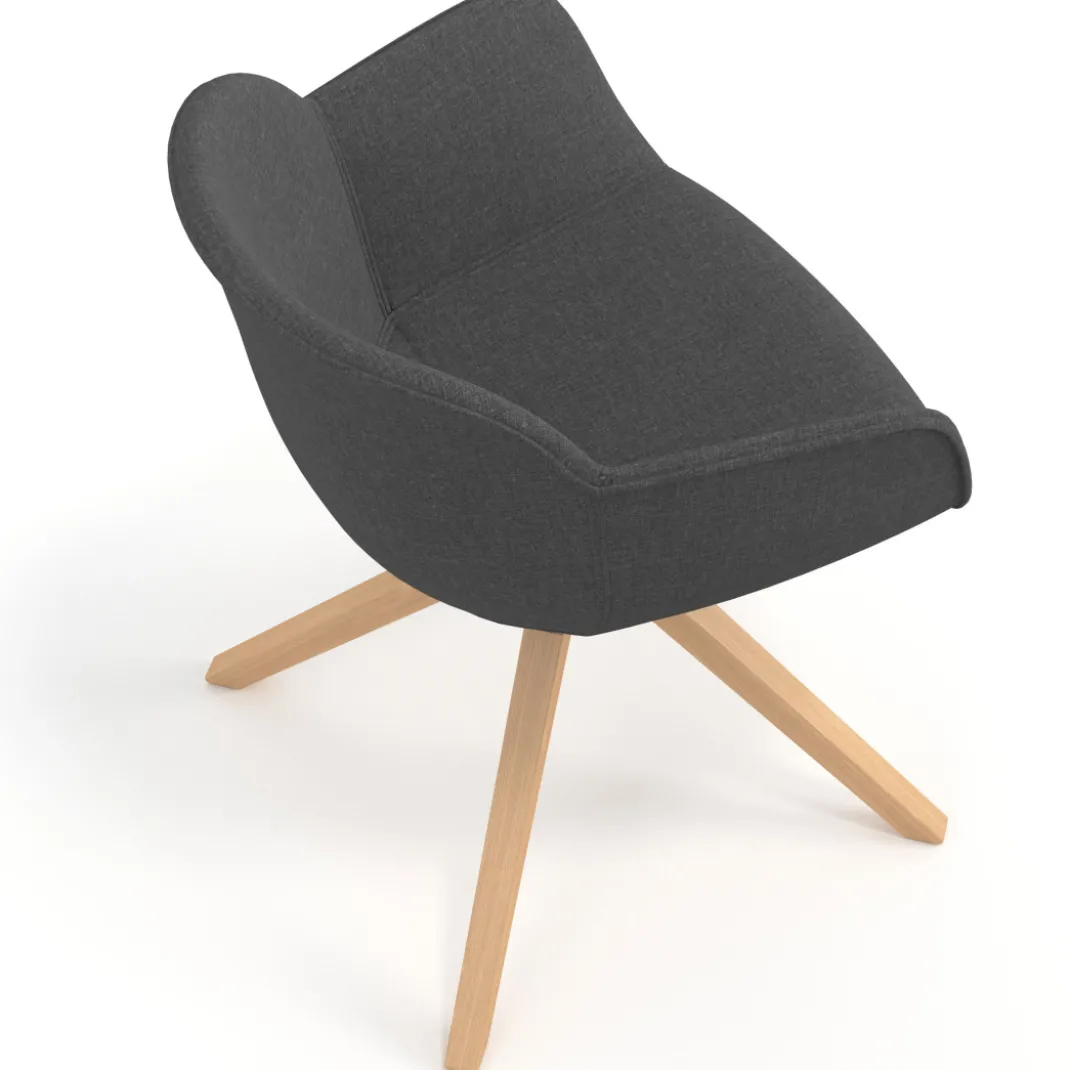 Silla confidente Ivonne Patas Madera Tapizado