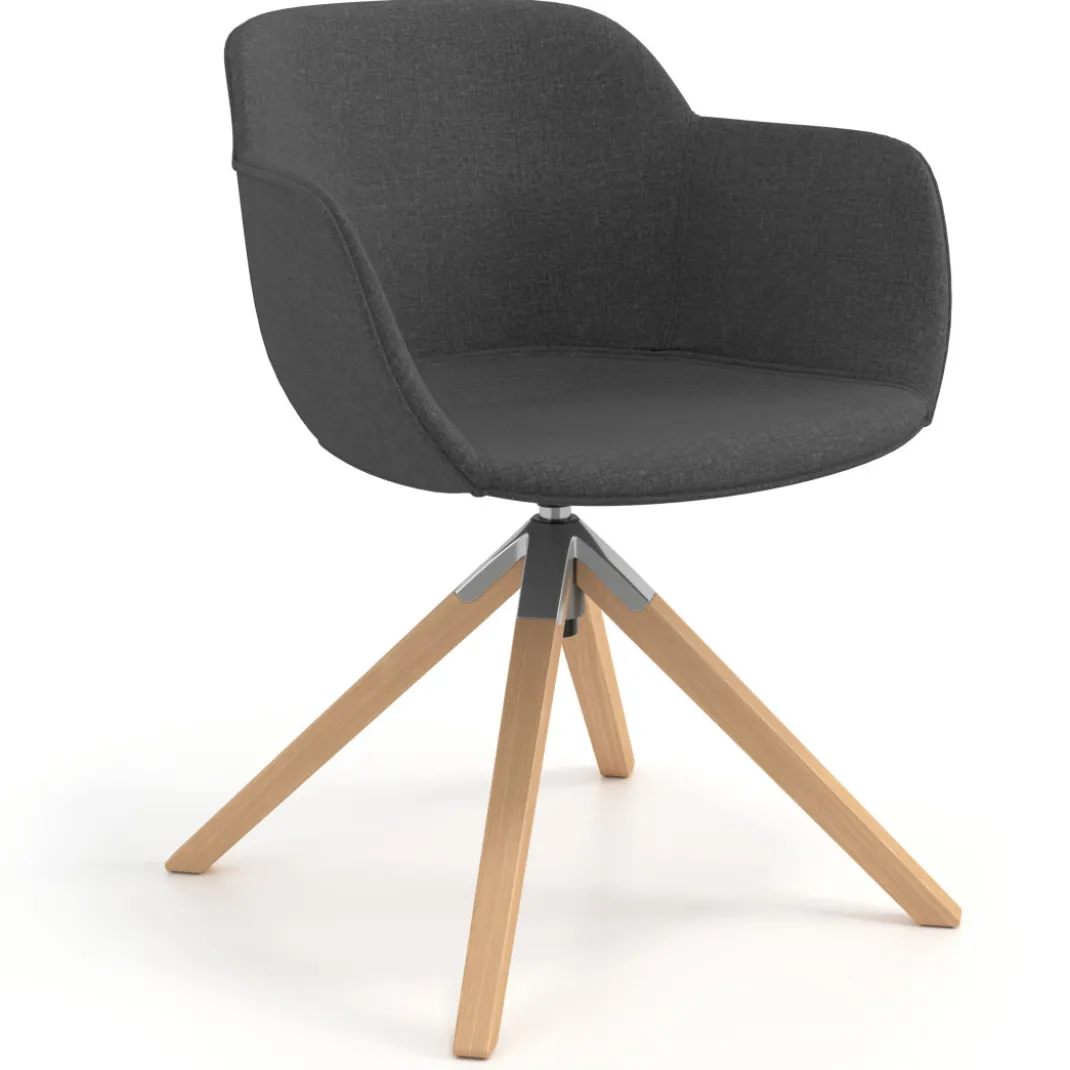 Silla confidente Ivonne Patas Madera Tapizado