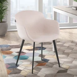 Silla confidente Ivonne, Patas, Estructura metálica, Tapizada