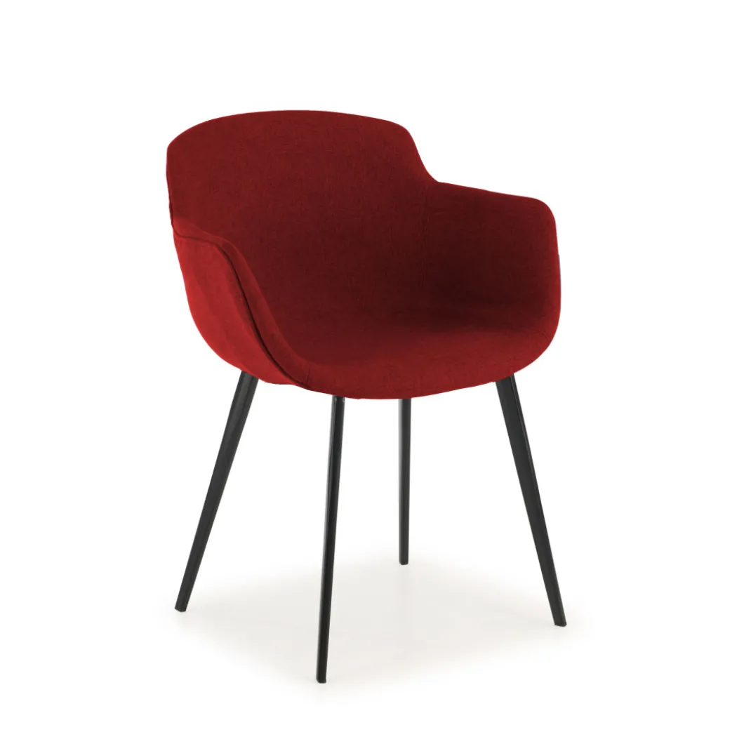 Silla confidente Ivonne, Patas, Estructura metálica, Tapizada