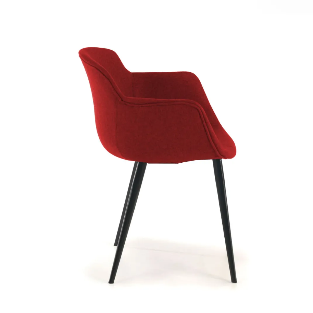 Silla confidente Ivonne, Patas, Estructura metálica, Tapizada